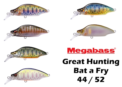 Great Hunting Bat a Fry, nouveauté Mégabass