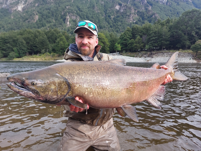 Chinook, Patagonie, Pêche aux Leurre